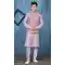 Dark Lavender Banarasi Silk Resham Work Men Readymade Kurta Pajama With Jacket - 8232181277