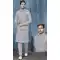 Light Grey Banarasi Silk Resham Work Men Readymade Kurta Pajama With Jacket - 8232181283