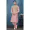 Pink Banarasi Silk Resham Work Men Readymade Kurta Pajama With Jacket - 8232181284