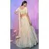 Off White Organza With Embroidery Work Designer Wedding Wear Lehenga Choli - 8286181601