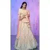 Off White Organza With Embroidery Work Designer Wedding Wear Lehenga Choli - 8286181601
