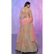 Mauve Georgette With Embroidery Work Designer Wedding Wear Lehenga Choli - 8286181602