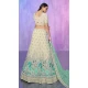 White Georgette With Embroidery Work Designer Wedding Wear Lehenga Choli - 8286181608