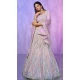 Lavender Organza With Embroidery Work Designer Wedding Wear Lehenga Choli - 8286181609