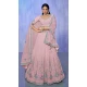 Pink Georgette With Embroidery Work Designer Wedding Wear Lehenga Choli - 8286181610