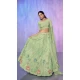 Sea Green Net With Embroidery Work Designer Wedding Wear Lehenga Choli - 8286181613