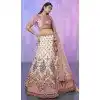 White Velvet With Embroidery Work Designer Wedding Wear Lehenga Choli - 8286181614
