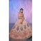 Peach Velvet With Embroidery Work Designer Wedding Wear Lehenga Choli - 8286181615