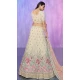 Georgette White With Embroidery Work Designer Wedding Wear Lehenga Choli - 8286181619