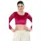 Designer Velvet Plain Pink Readymade Festive Party Wear Blouse - 8289181628