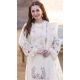 Georgette Embroidered Pakistani Palazzo Salwar Suit In Off White - 11195199560