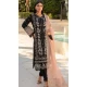 Rayon Embroidered Designer Pakistani Salwar Suit In Black - 11196199562