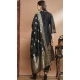 Black Traditional Cotton Silk Woven Work Casual Wear Readymade Salwar Suit - 8354181946