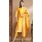 Yellow Traditional Cotton Silk Woven Work Casual Wear Readymade Salwar Suit - 8354181954
