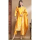 Yellow Traditional Cotton Silk Woven Work Casual Wear Readymade Salwar Suit - 8354181954