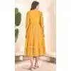 Foil Printed Multi Color Cotton Readymade Women Kurti - 8362181989