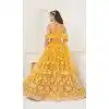 Butterfly Net With Embroidery Work Designer Lehenga Choli In Yellow - 8370182018