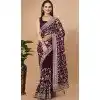 Party Wear Soft Rangoli Silk Embroidered Purple Color Designer Saree - 8378182072