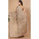 Party Wear Soft Rangoli Silk Embroidered Beige Color Designer Saree - 8378182073