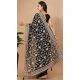 Party Wear Soft Rangoli Silk Embroidered Black Color Designer Saree - 8378182076