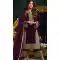 Velvet Embroidery Work Pakistani Palazzo Suit In Purple - 8412182266