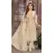 Tissue With Sequins Work Readymade Cream Color Salwar Suit - 8413182270
