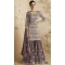 Light Purple Georgette Embroidery Work Pakistani Sharara Suit - 8414182278