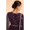 Georgette Embroidery Work Anarkali Style Salwar Suit In Purple - 8415182283