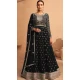 Georgette Embroidery Work Anarkali Style Salwar Suit In Black - 8415182284