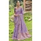 Banarasi Silk Resham And Sequins Work Designer Lavender Indian Saree - 8468182650