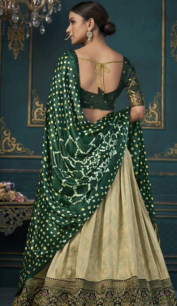 Pista Green Dola Silk Weaving Work Wedding Wear Plus Size Lehenga Choli - 8479182702