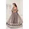 Butterfly Net Embroidery Work Plus Size Lehenga Choli In Grey - 8489182752