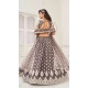 Butterfly Net Embroidery Work Plus Size Lehenga Choli In Grey - 8489182752