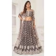 Butterfly Net Embroidery Work Plus Size Lehenga Choli In Grey - 8489182752