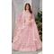Embroidery Work Net Pink Color Plus Size Lehenga Choli - 8490182757