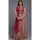 Viscose Pink Sequence Embroidery Work Lehenga Choli - 8497182795