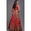 Red Viscose Blend Sequence Embroidery Work Plus Size Lehenga Choli - 8498182797