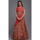 Red Viscose Blend Sequence Embroidery Work Plus Size Lehenga Choli - 8498182797
