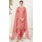 Net Embroidery Work Pink Color Punjabi Patiala Salwar Suit - 8503182816