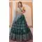 Chinon Embroidery Sequence Work Navratri Chaniya Choli In Rama Green - 8510182843