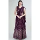 Georgette Embroidery Work Purple Color Readymade Lehenga Choli - 8519182877
