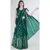 Georgette Embroidery Work Green Color Readymade Lehenga Choli - 8519182878
