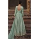 Mint Green Viscose Silk Embroidery Work Anarkali Salwar Kameez - 8521182886