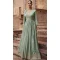 Mint Green Viscose Silk Embroidery Work Anarkali Salwar Kameez - 8521182886