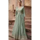 Mint Green Viscose Silk Embroidery Work Anarkali Salwar Kameez - 8521182886