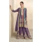 Purple Real Chinon Embroidery Work Readymade Palazzo Salwar Suit - 8522182889