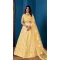 Net Yellow Color Embroidery Work Indian Lehenga Choli -8535182936