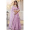 Party Wear Woven Work Pure Viscose Purple Lehenga Choli - 8572183099