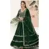 Faux Georgette Sequins Work Plus Size Women Lehenga Choli In Green - 8580183127