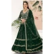 Faux Georgette Sequins Work Women Lehenga Choli In Green - 8580183127